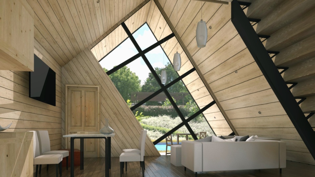 A frame montažna kuća - projektovanje, izvođenje