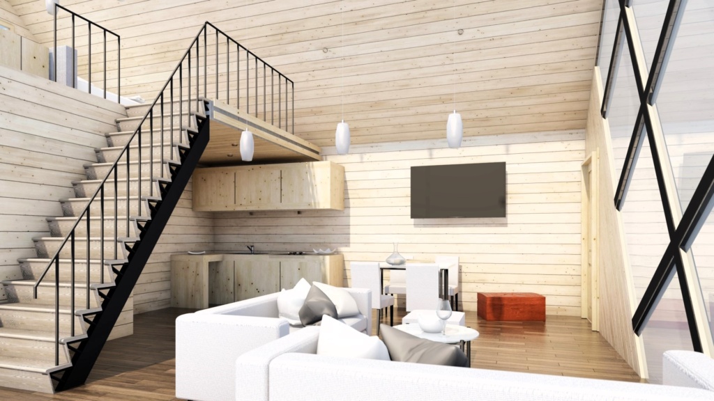 A frame montažna kuća - projektovanje, izvođenje